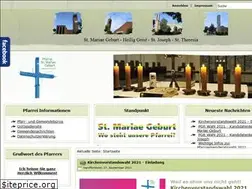 Sites similar to pfarreimariaegeburt.de