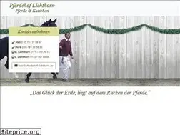 Sites similar to pferdehof-lichthorn.de