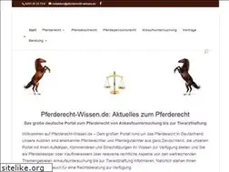 Sites similar to pferderecht-wissen.de