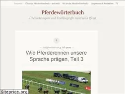 Sites similar to pferdewoerterbuch.de