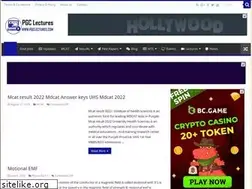 Sites similar to pgclectures.com