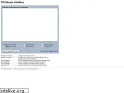 Sites similar to pgpdump.net