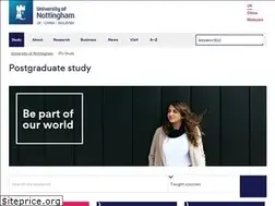 Sites similar to pgstudy.nottingham.ac.uk