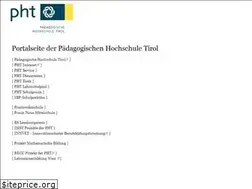 Sites similar to ph-tirol.at