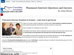 Sites similar to pharmacistinterviewquestions.com