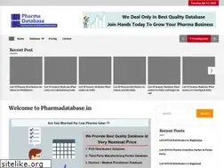 Sites similar to pharmadatabase.in