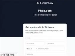 Sites similar to phba.com