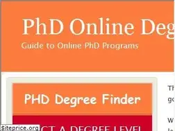 Sites similar to phdonlinedegree.com
