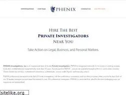 Sites similar to phenixinvestigations.com