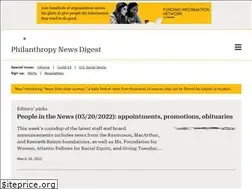 Sites similar to philanthropynewsdigest.org