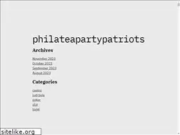Sites similar to philateapartypatriots.com