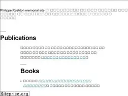Sites similar to philipperushton.net