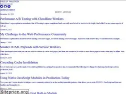 Sites similar to philipwalton.com