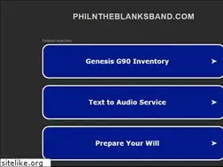 Sites similar to philntheblanksband.com