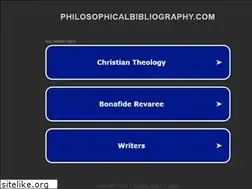 Sites similar to philosophicalbibliography.com