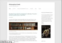 Sites similar to philosophicalgeek.com
