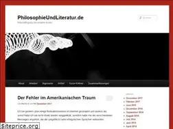 Sites similar to philosophieundliteratur.de