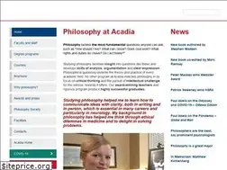 Sites similar to philosophy.acadiau.ca