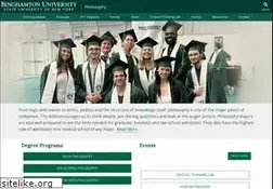 Sites similar to philosophy.binghamton.edu