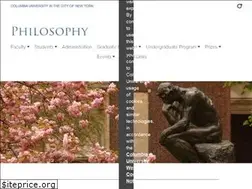 Sites similar to philosophy.columbia.edu