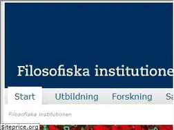 Sites similar to philosophy.su.se