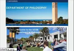 Sites similar to philosophy.ucsb.edu
