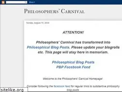 Sites similar to philosophycarnival.blogspot.com