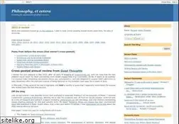 Sites similar to philosophyetc.net