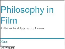 Sites similar to philosophyinfilm.com
