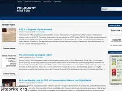 Sites similar to philosophymatters.org