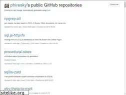 Sites similar to phiresky.github.io