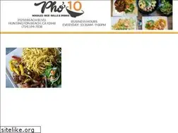 Sites similar to pho10bistro.com