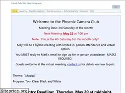 Sites similar to phoenixcameraclub.org