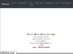 Sites similar to phonebookofseattle.com