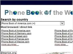 Sites similar to phonebookoftheworld.com