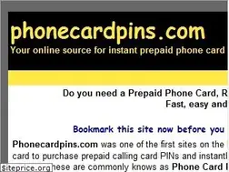 Sites similar to phonecardpins.com
