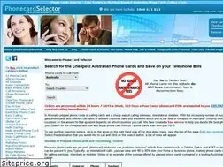 Sites similar to phonecardselector.com.au