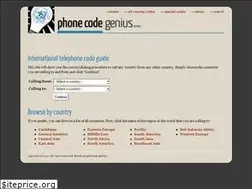 Sites similar to phonecodegenius.com
