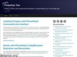 Sites similar to phonegap-tips.com