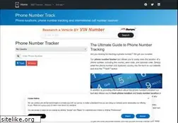 Sites similar to phonenumbertrack.com