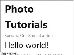 Sites similar to phototutorials.com