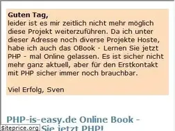 Sites similar to php-is-easy.de