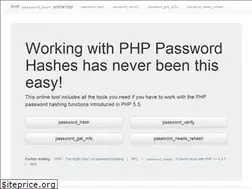 Sites similar to php-password-hash-online-tool.herokuapp.com