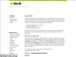 Sites similar to phpbox.de