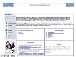 Sites similar to physicaltherapycolleges.com