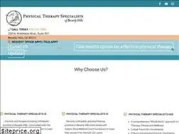 Sites similar to physicaltherapyspecialists.com