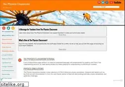 Sites similar to physicsclassroom.com