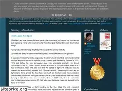 Sites similar to physicsfromtheedge.blogspot.com