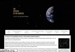 Sites similar to physicsoftheuniverse.com
