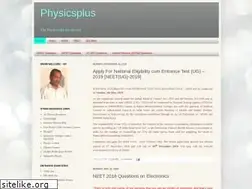 Sites similar to physicsplus.in